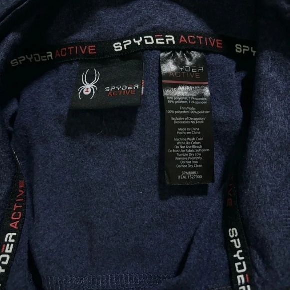 Spyder Active Performance Men's Pull Over Long Sleeve Shirt - Picture 12 of 14